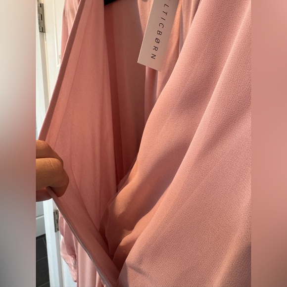 NWT Baltic Born Blush Pink Lydia VNeck Long Sleeve Maxi Dress Women Size Small - Picture 5 of 9